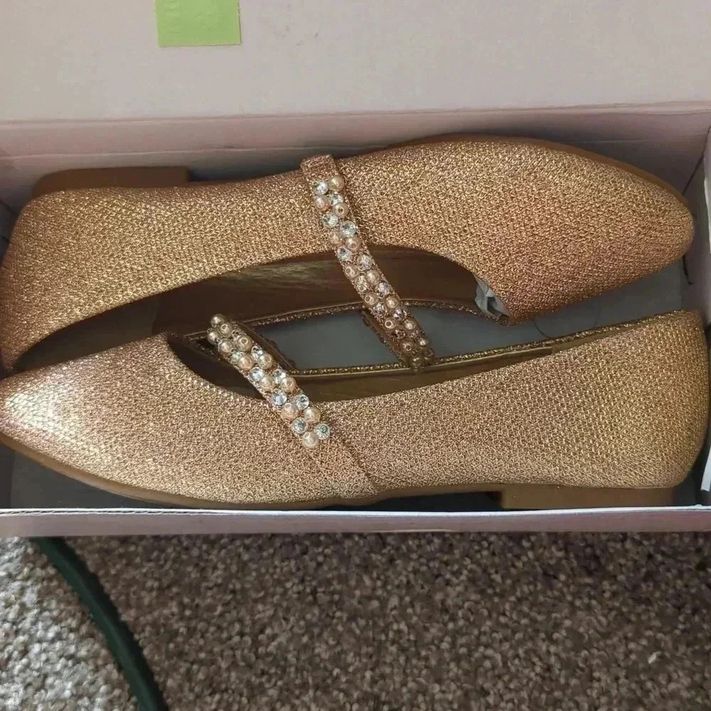 Dream pairs kids Rose Gold glitter Shoes - Picture 10 of 10